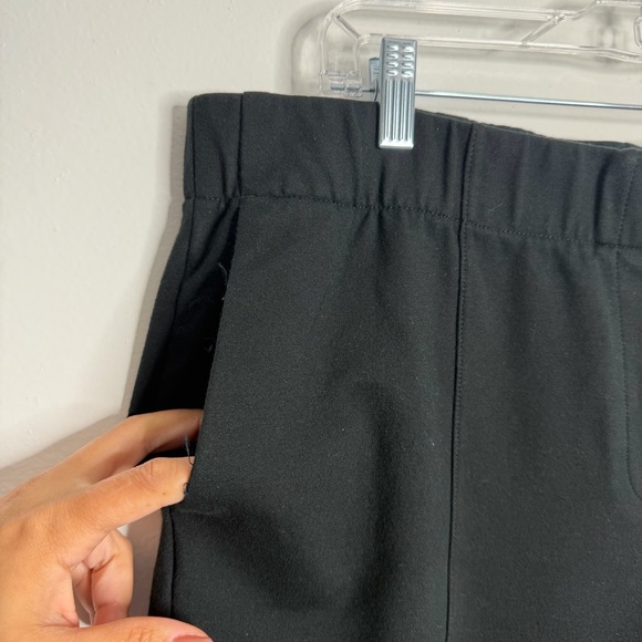 J. Jill Black Pintucked Ponte Slim-Leg Pants Pull On Stretch Large‎ Casual - Picture 9 of 10